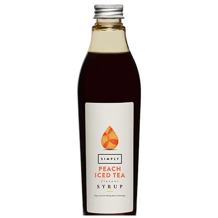 Simply Fersken sirup - 1 ltier