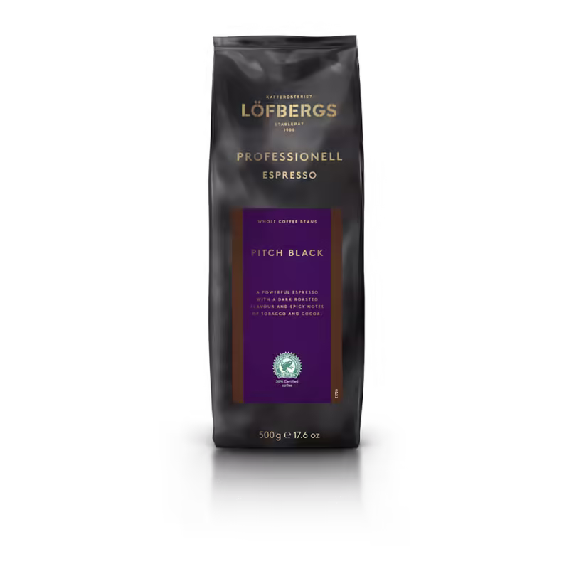 Løfberg Pitch Black Espresso - Hele Bønner - 500 g