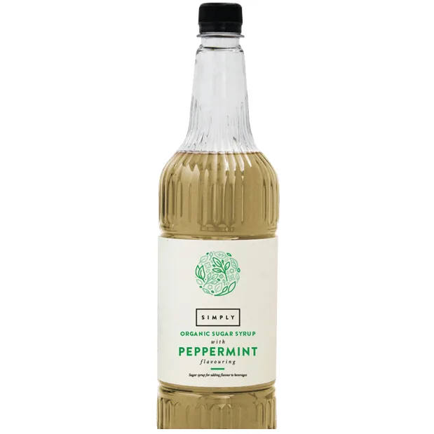 Simply økologisk Peppermint sirup - 1L  (vegan)